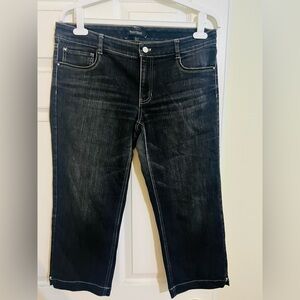 White House Black Market black Capri jeans